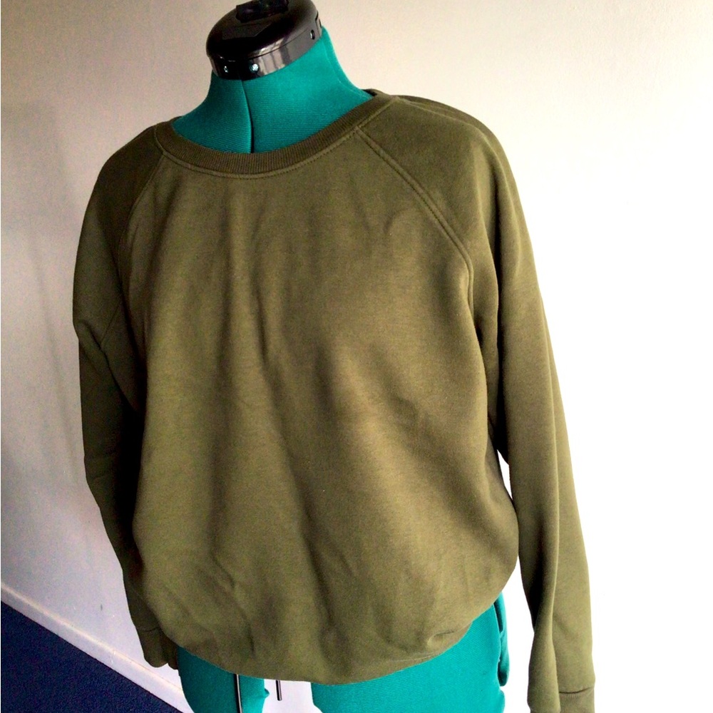 Olive green crewneck